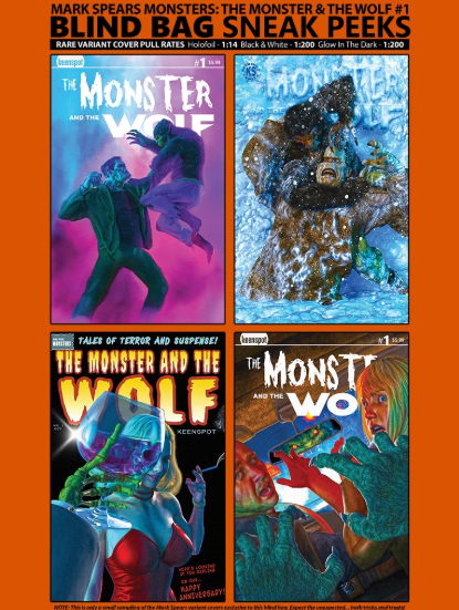 MARK SPEARS MONSTERS THE MONSTER & THE WOLF 