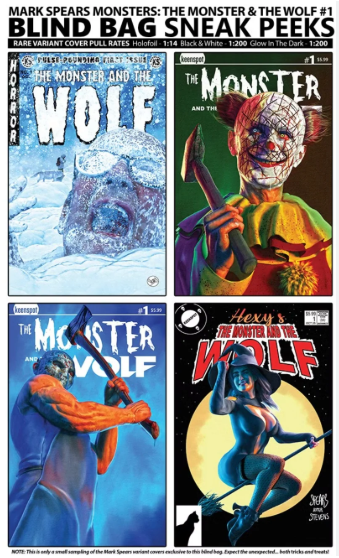 MARK SPEARS MONSTERS THE MONSTER & THE WOLF 